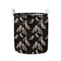 Night Owl Pattern Print Collapsible Laundry Basket