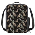 Night Owl Pattern Print Crossbody Lunch Bag