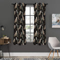 Night Owl Pattern Print Grommet Curtain Panels