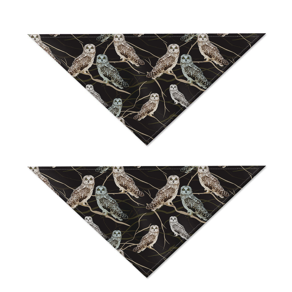 Night Owl Pattern Print Dog Bandana