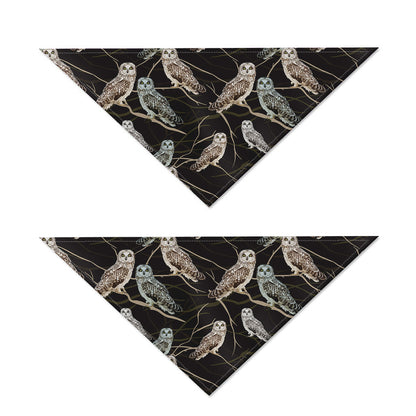 Night Owl Pattern Print Dog Bandana