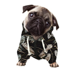 Night Owl Pattern Print Dog Zip Up Hoodie
