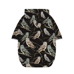 Night Owl Pattern Print Dog Zip Up Hoodie