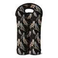 Night Owl Pattern Print Double Neoprene Wine Tote