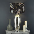 Night Owl Pattern Print Drum Lamp Shade