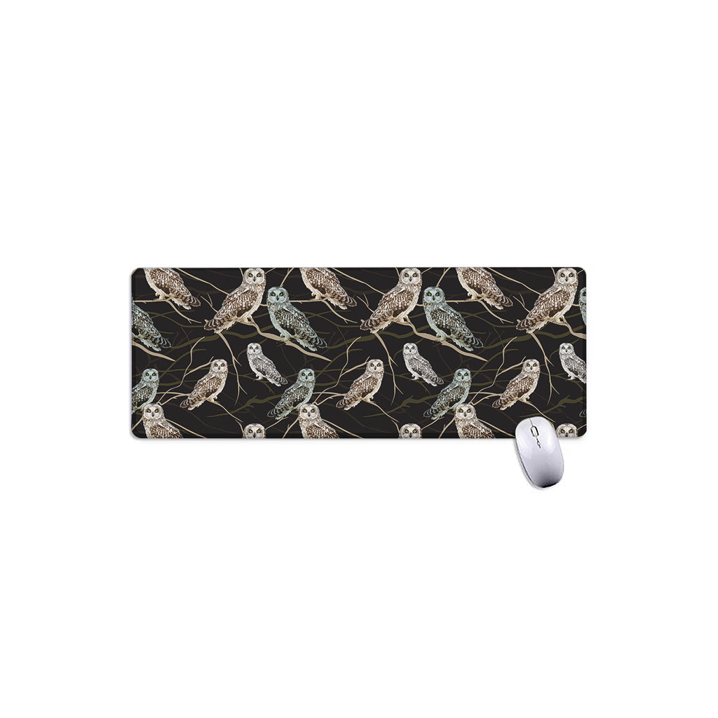 Night Owl Pattern Print Extended Mouse Pad