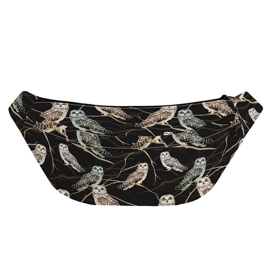 Night Owl Pattern Print Fanny Pack