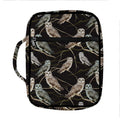 Night Owl Pattern Print Front Pocket Bible Bag