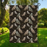 Night Owl Pattern Print Garden Flag