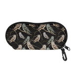 Night Owl Pattern Print Glasses Case