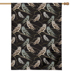 Night Owl Pattern Print House Flag