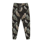 Night Owl Pattern Print Jogger Pants