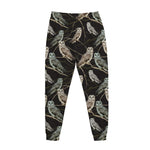 Night Owl Pattern Print Jogger Pants