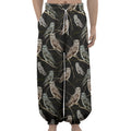 Night Owl Pattern Print Lantern Pants