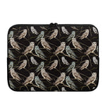 Night Owl Pattern Print Laptop Sleeve