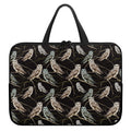 Night Owl Pattern Print Laptop Sleeve With Handle