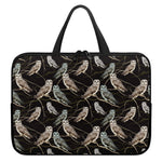 Night Owl Pattern Print Laptop Sleeve With Handle