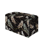 Night Owl Pattern Print Leather Tissue Box Cover