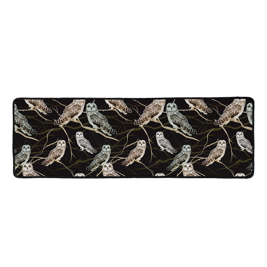 Night Owl Pattern Print Long Kitchen Mat