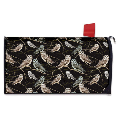 Night Owl Pattern Print Mailbox Cover