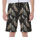 Night Owl Pattern Print Men's Beach Shorts