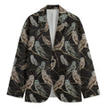 Night Owl Pattern Print Men's Blazer