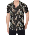 Night Owl Pattern Print Men's Shirt