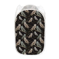 Night Owl Pattern Print Mesh Laundry Hamper