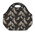 Night Owl Pattern Print Neoprene Lunch Bag