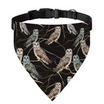 Night Owl Pattern Print Over The Collar Dog Bandana