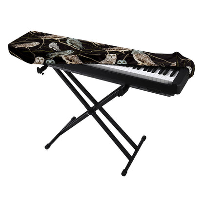 Night Owl Pattern Print Piano Keyboard Cover