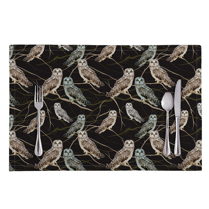 Night Owl Pattern Print Placemat
