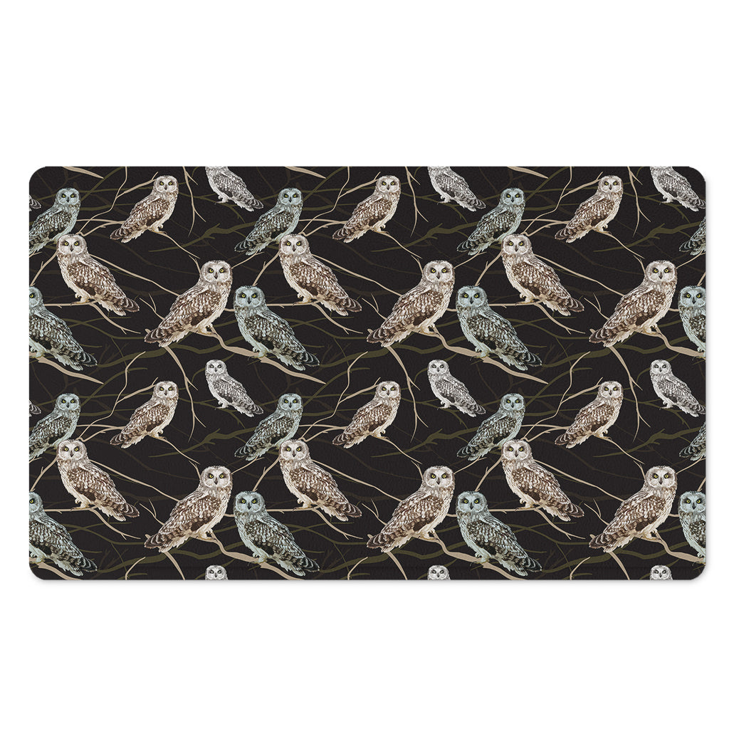 Night Owl Pattern Print Polyester Doormat