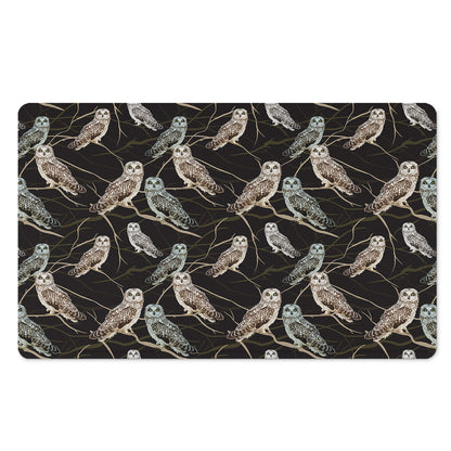 Night Owl Pattern Print Polyester Doormat