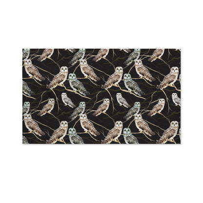 Night Owl Pattern Print Polyester Flag