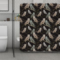 Night Owl Pattern Print Polyester Shower Curtain