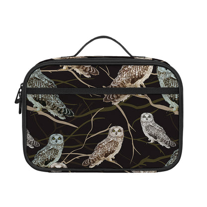 Night Owl Pattern Print Portable Lunch Bag
