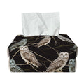 Night Owl Pattern Print Rectangle Tissue Box Cover