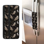 Night Owl Pattern Print Refrigerator Handle Covers