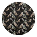 Night Owl Pattern Print Round Blanket