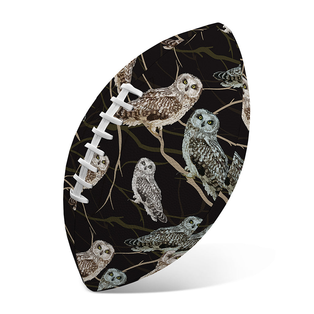 Night Owl Pattern Print Rugby Ball