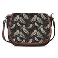 Night Owl Pattern Print Saddle Bag