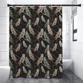 Night Owl Pattern Print Shower Curtain