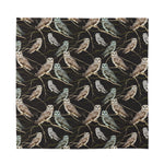 Night Owl Pattern Print Silk Bandana