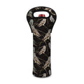 Night Owl Pattern Print Single Neoprene Wine Tote
