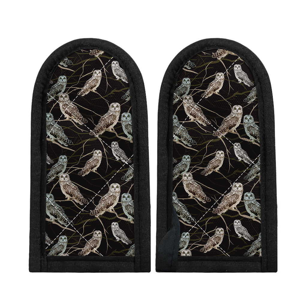 Night Owl Pattern Print Skillet Handle Cover