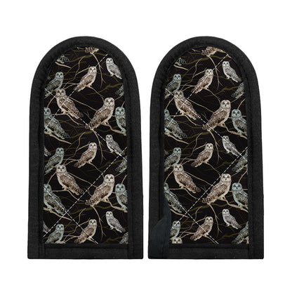 Night Owl Pattern Print Skillet Handle Cover