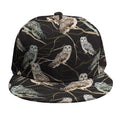Night Owl Pattern Print Snapback Cap