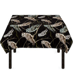 Night Owl Pattern Print Tablecloth