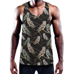 Night Owl Pattern Print Training Tank Top